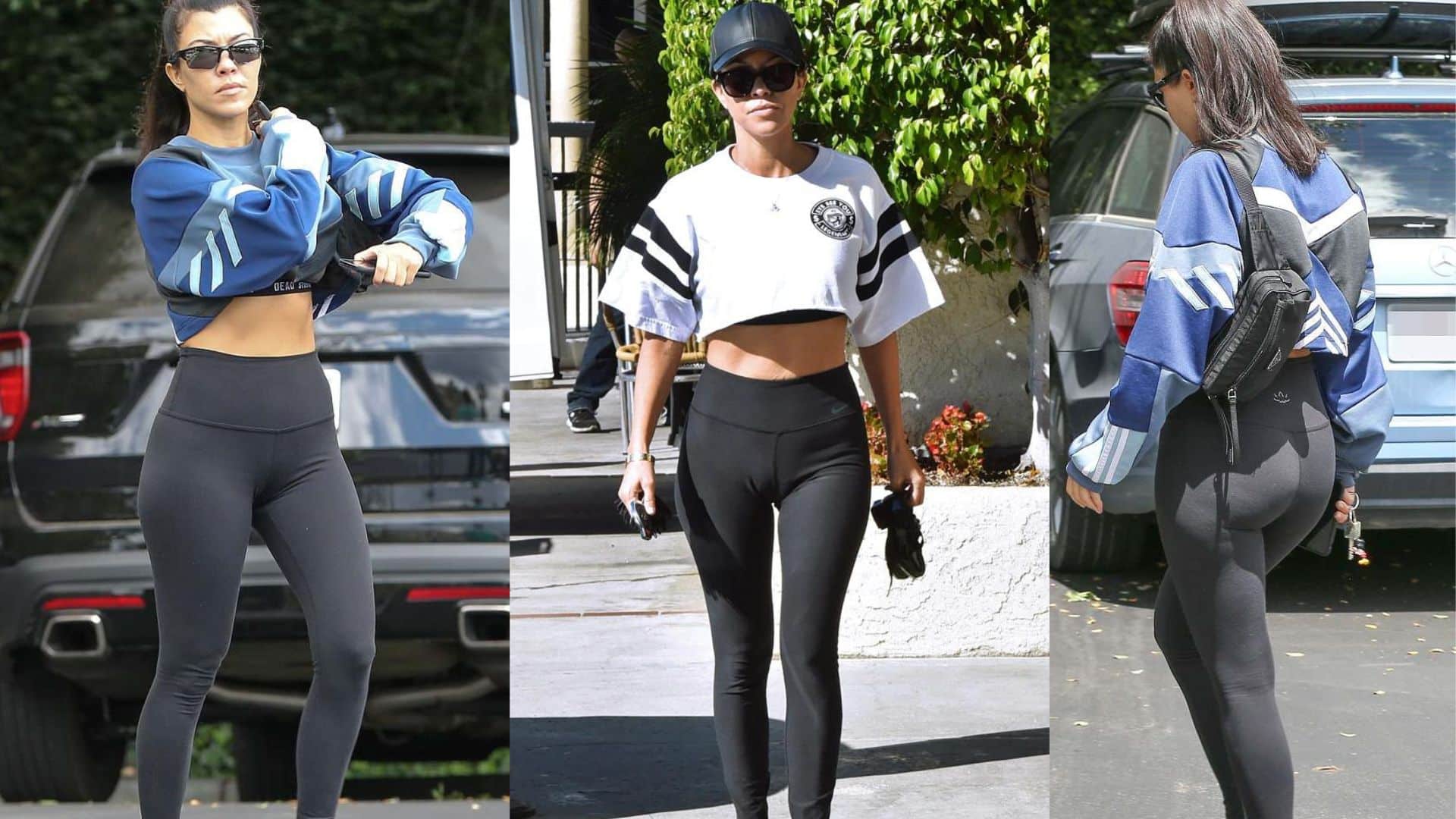Kourtney Kardashian looks in Hottest Yoga Pants