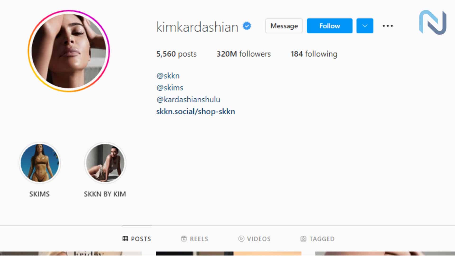 Kim Kardashian Most Followed Instagram Account