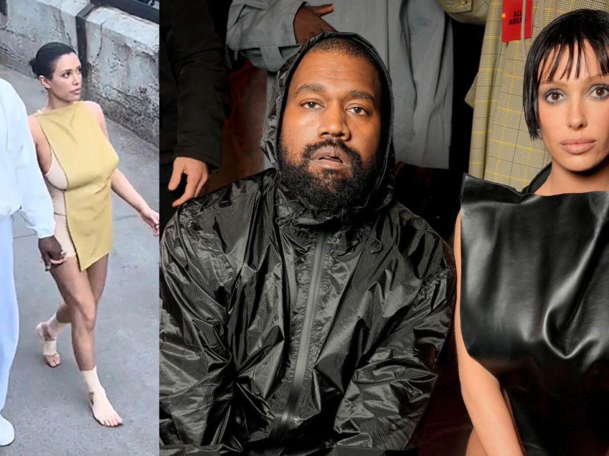 Bianca Censori Walks Barefoot With Husband Kanye West In Disneyland